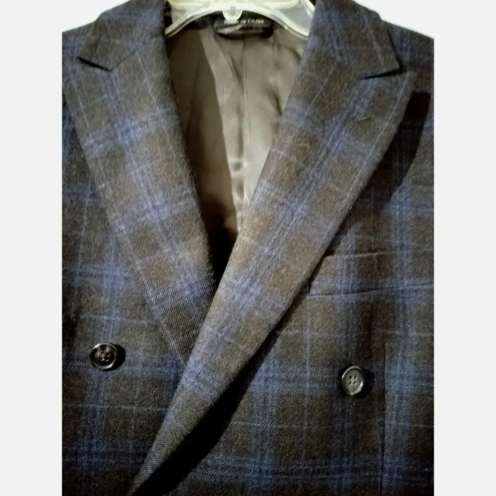 M1251) Lauren Ralph Lauren Wool Blend Double Breasted Smart Casual Jacket 36S